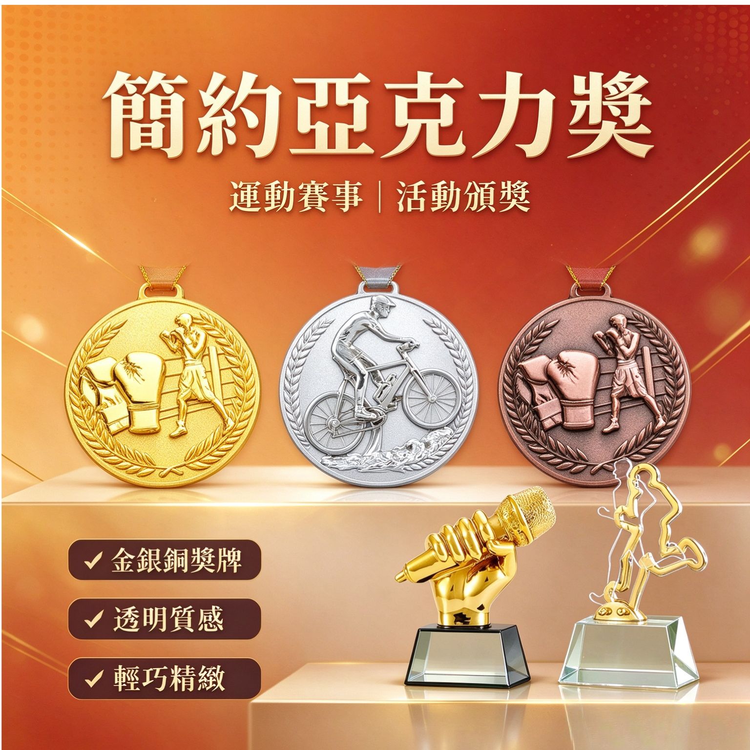 證書獎牌 獎座及獎牌製作 | 水晶獎座、亞力獎牌、獎狀、證書 | 印多多 Print Mall Now