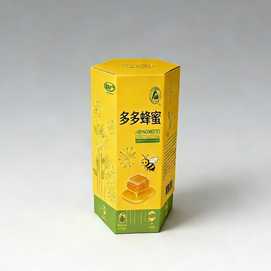 六邊形紙盒 / 六角柱體紙盒 / 正六邊形插鎖管式盒:圖片 4