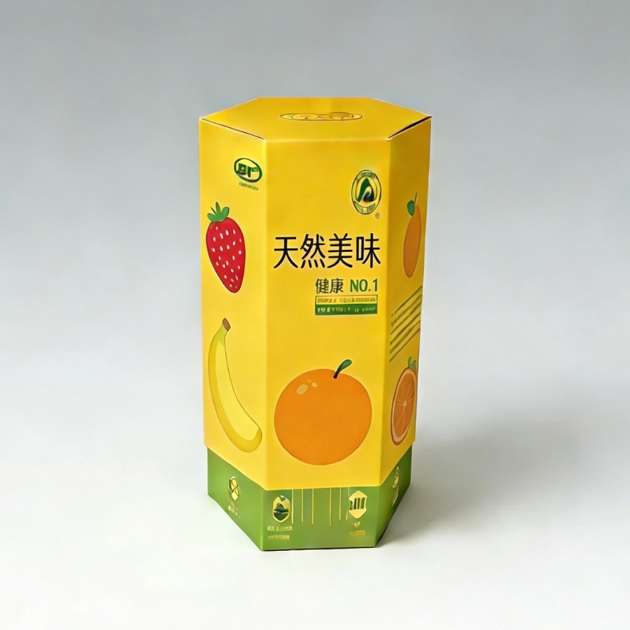 六邊形紙盒 / 六角柱體紙盒 / 正六邊形插鎖管式盒:圖片 3