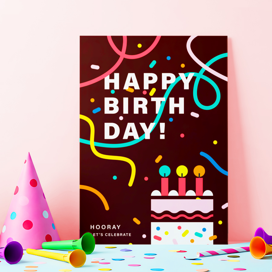 邀請卡印刷, 印生日咭, 印100 days card, birthday card, 賀咭, 生日賀卡, 派對賀咭, 香港印刷, 印刷公司, 設計印刷, 印刷