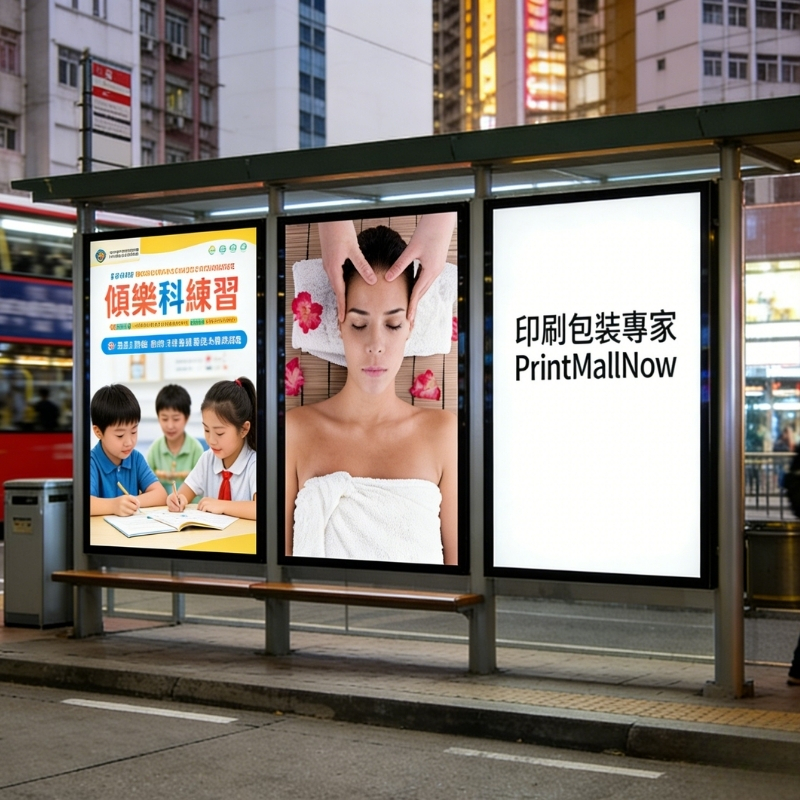 印多多高清燈箱片印刷與商務宣傳海報，適用於 LED 燈箱與零售店面展示